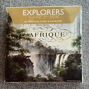 Vintage Travel Theme Explorers Greeting Cards Gift Pack Set of 6 Africa NEW